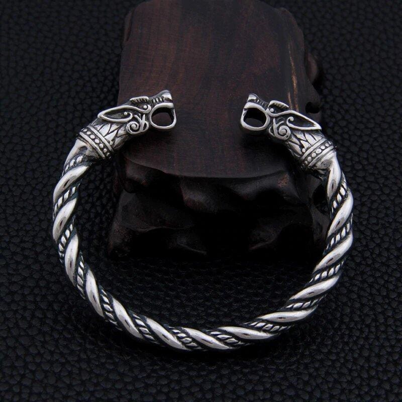 Bracelet Jonc Viking Antique en Acier - Mon Bracelet Homme