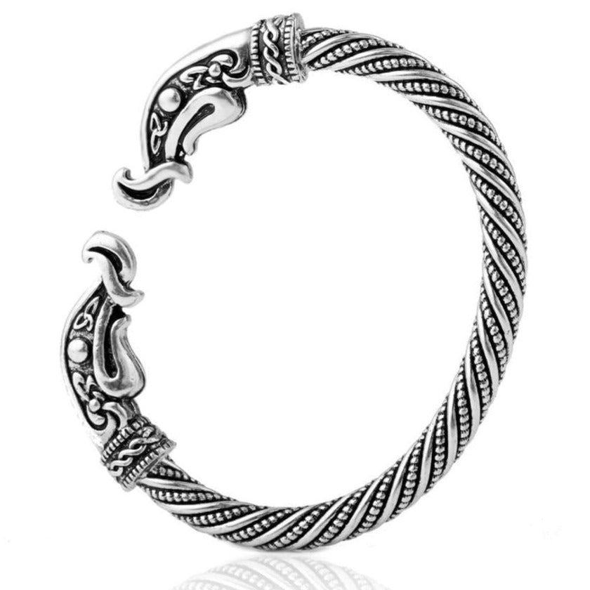 Bracelet Jonc Viking Ragnar Lodbrok en Acier - Mon Bracelet Homme