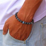 Bracelet Labradorite Signe Astrologique Sagittaire pour Homme en Perles - Mon Bracelet Homme