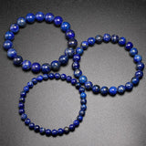 Bracelet Lapis Lazuli Véritable en Perles de 6mm - Mon Bracelet Homme