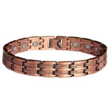 Bracelet Magnétique Double Ligne en cuivre - Mon Bracelet Homme
