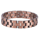 Bracelet Magnétique Maillon Large pour Homme en cuivre