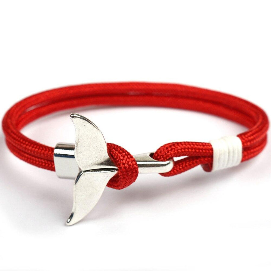 COOLSTEELANDBEYOND Bracelets de l'amitié - Noeud Nautique Marin Bleu
