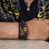 Bracelet Perles Homme en Pierres Volcanique - Mon Bracelet Homme