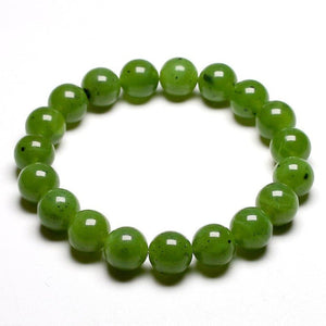 Bracelet pour homme en pierres de jade australien vertes et marrons