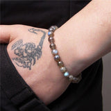 Bracelet Pierre Labradorite pour Homme en Perles - Mon Bracelet Homme