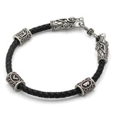 Bracelet Viking Runes en Cuir-Mon Bracelet Homme
